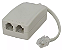 Micro Filtro Adsl Duplo Para Modem E Telefone . - Imagem 2