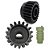 kit Coroa Nylon Com Eixo Sem Fim + Engrenagem 18 Dentes Ny Gatter 3000 - Imagem 1