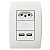 TOMADA USB PAREDE MASTER 07 BIVOLT - Imagem 1