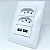 TOMADA USB PAREDE MASTER 19 - Imagem 1