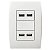TOMADA USB PAREDE MASTER 02 - Imagem 1