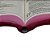 Bíblia Nova Almeida Atualizada Letra Grande capa Pink com zíper - Imagem 4
