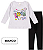 Conjunto Feminino Blusa Cotton Legging Peluciada 1/3 anos - Imagem 4