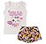 Conjunto Feminino de Cotton Regata Estampada com Short Estampado com Bolso Falso 4 a 8 anos Estampas Sortidas - Imagem 3