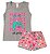 Conjunto Feminino de Cotton Regata Estampada com Short Estampado com Bolso Falso 4 a 8 anos Estampas Sortidas - Imagem 7