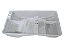 Bandeja Recipiente Evaporação Compressor EM2S70 Refrigerador PANASONIC  ARAFPB100010-BE - ARAFPB100012-BE - ARAFPB100012 - Imagem 1