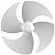 Helice do Refrigerador ELECTROLUX A96913601 DB52;DB52X;DB53;DB53X;DB83;DB83X;DB84;DB84S;DB84X;DF34;DF34A;DF35A;DF35X - Imagem 1