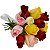 Buquê 12 Rosas Coloridas Friendship - Imagem 1