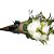 Buque de Rosas Branca no Cone - Imagem 1