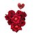 Arranjo de Flores Coração de Rosas Vermelhas - Imagem 2