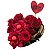 Arranjo de Flores Coração de Rosas Vermelhas - Imagem 1