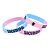 Pulseira Silicone Sacudido´s - 1 UN - Rosa / Azul - Imagem 2