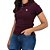 Camiseta Polo Feminina Sacudido's - Vinho - Imagem 2