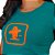 Camiseta SCD Plastisol Feminina - Logo Quadrado - Verde Jade - Imagem 4