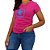 Camiseta SCD Plastisol Feminina - Logo Quadrado - Rosa Pink - Imagem 2