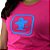 Camiseta SCD Plastisol Feminina - Logo Quadrado - Rosa Pink - Imagem 4