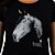 Camiseta SCD Plastisol Feminina - Rosto Cavalo - Preto - Imagem 2