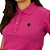 Camiseta Polo Feminina Sacudido's - Pink e Preto - Imagem 4