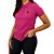Camiseta Polo Feminina Sacudido's - Pink e Preto - Imagem 2