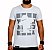 Camiseta Sacudido's - Quadrados - Branco e Cinza - Imagem 1