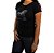 Camiseta SCD Plastisol Feminina - Floral Cavalo - Preto - Imagem 2