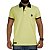 Camiseta Polo Sacudido's Elastano - Amarelo Gola Preta - Imagem 1