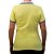 Camiseta Polo Feminina Sacudido's Elastano - Amarelo - Imagem 2