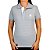 Camiseta Polo Feminina Sacudido's Elastano - Cinza Lisa - Imagem 1