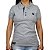 Camiseta Polo Feminina Sacudido's Elastano - Cinza - Imagem 1