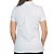 Camiseta Polo Feminina Sacudido's Elastano - Branca Lisa - Imagem 2