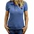 Camiseta Polo Feminina Sacudido's Elastano - Azul - Imagem 1