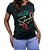 Camiseta Sacudido's Feminina - Floral -Verde Musgo - Imagem 2
