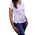 Camiseta SCD's Feminina Básica - Branco /Azul Bebê - Imagem 3