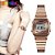 Relógio Digital Skmei Fashion Feminino Aço Inoxidável 1252 - Imagem 3