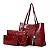 Conjunto de Bolsas Leather Jclock - Imagem 4