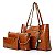 Conjunto de Bolsas Leather Jclock - Imagem 3