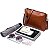 Conjunto de Bolsas Brown Leather Jclock - Imagem 9