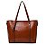 Conjunto de Bolsas Brown Leather Jclock - Imagem 7