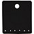 Cartela Para Brincos 6 Furos embaixo 3 Pares de Brincos - 3,9 x 4,4 - C62 Preto - Imagem 1
