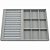 Bandeja Grande Mista Rolinho para Anéis e 9 Quadriculados 37 x 27 x 3 cm - Veludo sem capa - Imagem 5