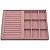 Bandeja Grande Mista Rolinho para Anéis e 9 Quadriculados 37 x 27 x 3 cm - Veludo sem capa - Imagem 2