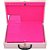 Maleta Dupla Grande 34,5 x 23,5 x 9,5 cm - Dijon Rosa Pérola com protetor de correntes em veludo Pink - Imagem 3