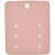 Cartela 6 Furos Para Brincos 5 x 6 cm - C7 Rosa - Imagem 1