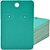 Cartela Para 1 Par De Brincos  - 4,5 x 7 Cm - C41 Verde Tiffany - Imagem 3