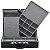 Maleta de Joias Dupla Grande 35 x 23,5 x 9,5 cm - Com Espelho Preto com Cinza - Imagem 1