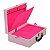 Maleta Dupla Media Corino Dijon Rosa protetor de correntes em veludo Pink - Imagem 3
