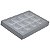 Bandeja Média 12 Quadriculados Para Joias 30 x 20 x 3 cm -  Brincos Veludo Com Tampa em P.V.C - Imagem 5