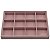 Bandeja Media 12 Quadriculados Para Joias 30 x 20 x 3 cm - Brincos - Veludo sem capa - Imagem 1