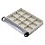 Bandeja Média 12 Quadriculados Para Joias  30 x 20 x 3 cm - Brincos - Veludo Com Capa - Imagem 8