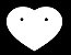 Etiqueta Coração para Brinco 1,8 x 2,1 cm - E24 - 1000 Unidades - Imagem 2